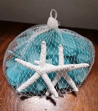 Decorative Gem Mix Faux Beach Sea Glass Ocean Theme W/Starfish NIP