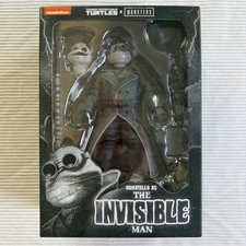 Figura de acción NECA TMNT Donatello Invisible Man Universal Monsters nueva en caja