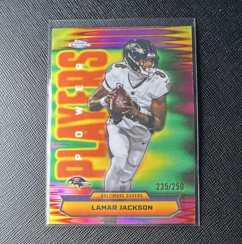 2025 Topps Chrome Lamar Jackson Pink Refractor (RAW)
