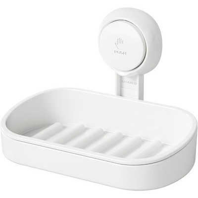 Soap Dish Holder for Shower Suction Cup Wall Mounted Self Draining NO-Drilling