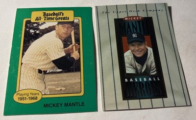 Mickey Mantle Hygrade All Time Greats & 1994 Upper Deck Commerce Comet baseball