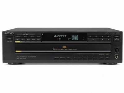 Sony CDP-C425 5 Disc CD Changer Compact Disc Player Tested Working Headphone...