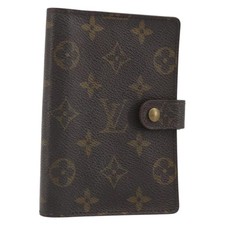 LOUIS VUITTON Monogram Agenda PM Day Planner Cover R20005 LV Auth 191989