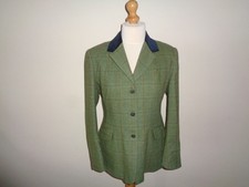 Caldene Tweed Show Jacket green ladies size 42" UK 16 hacking
