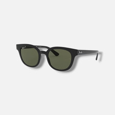 Ray Ban RB4324 Women's Black Round Sunglasses 50-21-150