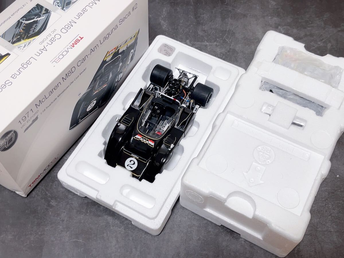 TSM Model 1/18 McLaren M8D 2 Can Am Laguna Seca 1971 VIC ELFORD