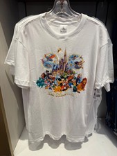 2026 Disney Parks Storybook Collection White Shirt Adult Sizes NWT!