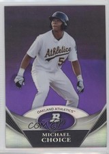 2011 Bowman Platinum Prospects Retail Purple Refractor Michael Choice #BPP43 1pn