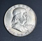 1963 Toned Proof Franklin Half Dollar