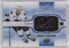2015-16 Upper Deck Ice Signature Swatches /315 Nikolay Goldobin #SS-NG Auto 5c9