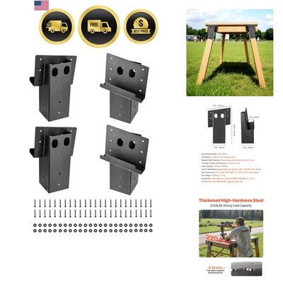 Deer Blind Brackets, Outdoor 3.6x3.6 Platform Bracket, Fit 3.5x3.5 In / 88.9x...