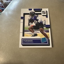 Tyler Badie RC 2022 Panini Donruss #348 Baltimore Ravens Rated Rookie (RC)
