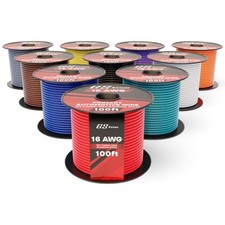 1000ft Cca 16 Gauge Wire Automotive 100ft Spool 10 Colors 16 Awg 12v Low Voltage