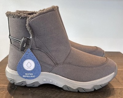 NIB Easy Spirit Comfort Water Repellent  Tyme2 Boot, Medium Gray Women s 8.5M