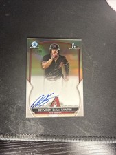 Deyvison De Los Santos - 2023 Bowman Chrome Refractor Auto /499 1st Bowman