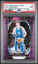 2024 PANINI PRIZM DRAFT PICKS ALL-AMERICAN #20 KYLE FILIPOWSKI 54/55 PSA 9