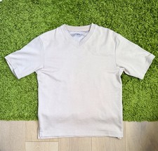 Uniqlo Airism Men's Beige V-Neck T-Shirt Adult X-Small Short Sleeve