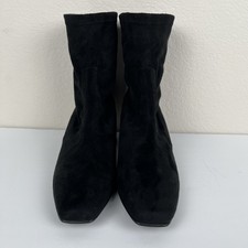  Donald J Pliner Black Suede Pull On Boots Wo...