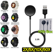 1-50X Wireless Magnetic Charger For Samsung Galaxy Watch6/5/5 Pro/4/3/Active LOT