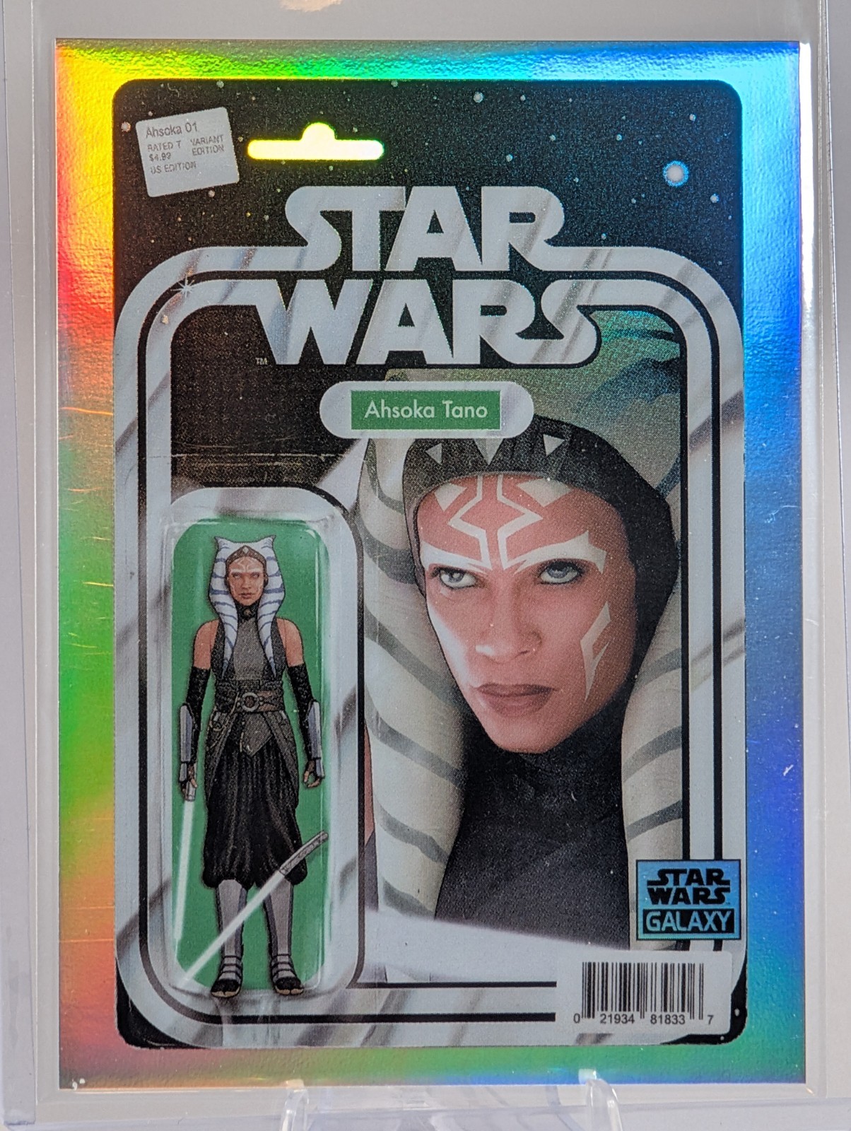 Ahsoka Tano #VC-17 Star Wars 2026 Topps Galaxy Chrome ComicFractor trading card — raw and PSA graded price guide