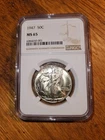 1947 Walking Liberty Half Dollar   NGC MS 65