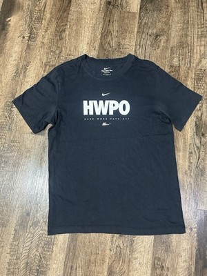 Nike Dri-FIT HWPO Tee Shirt Mens M Black Hard Work Pays Off Mat Fraser Gym