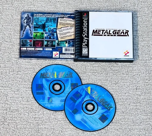 Metal Gear Solid - (Sony PlayStation 1, PS1) Game - Tested - Black Label