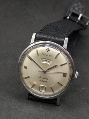 Cortébert Treasury Automatic Day Date Vintage Swiss Watch 35,3mm Swiss Made...