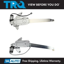 TRQ Power Window Regulators w/ Motors Pair Set  for Ford F-Series Pickup Truck
