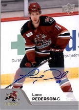 2020-21 Upper Deck AHL Autographs #4 Lane Pederson E Auto - HKY