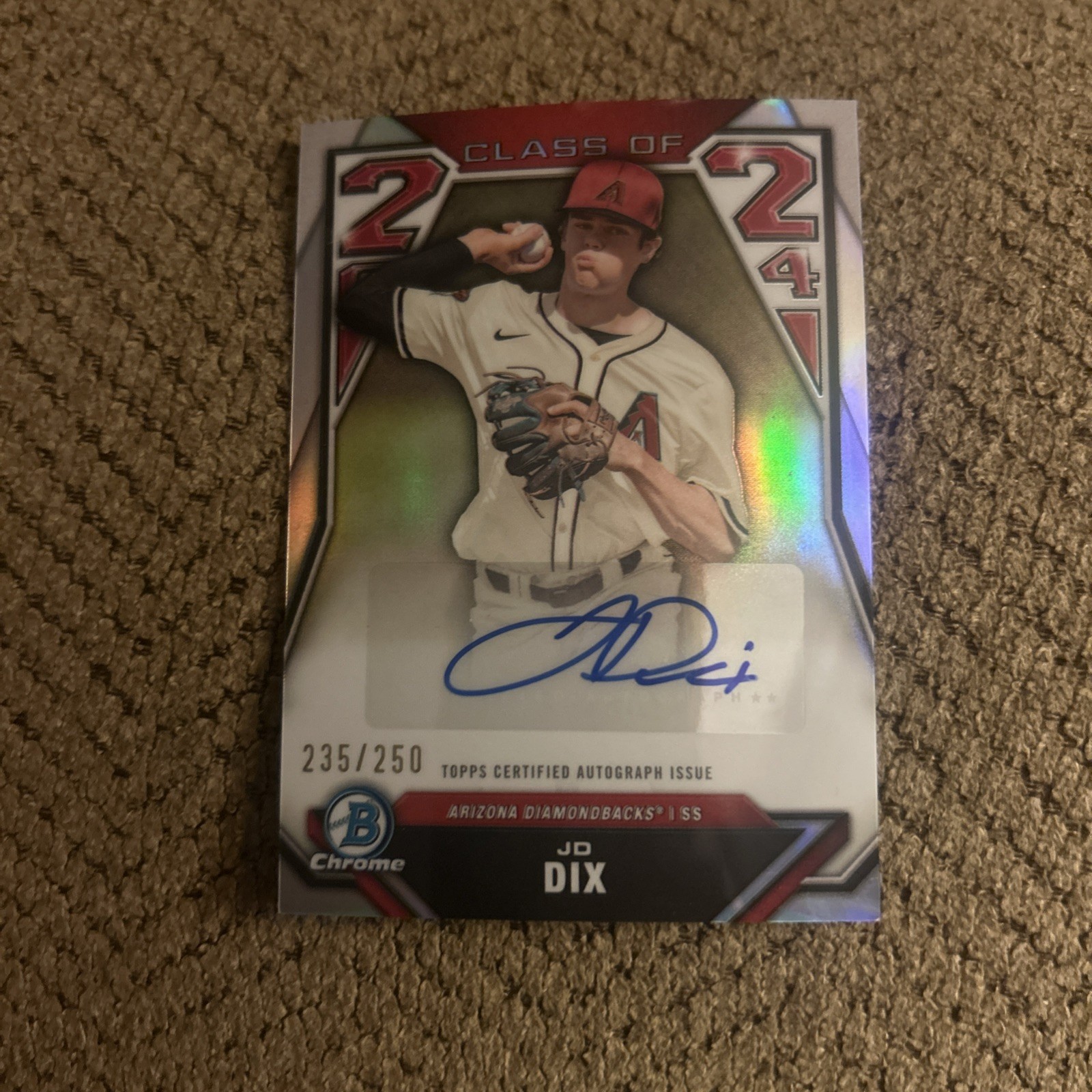 2024 Bowman Draft - Class of 2024 Autographs JD Dix #C24-JD /250 (AU, RC)