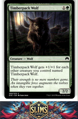 #ad #ad Magic the Gathering MTG Magic Origins Timberpack Wolf #200 Buy 2 Get 1 $1.69