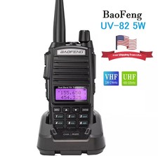 BaoFeng UV-82 5W VHF UHF 136-174/400-520MHz Potable Dual Band Two Way Radio