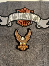 Set di 2 toppe da ricamo Harley Davidson