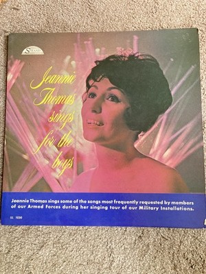 Jeannie Thomas Sings For The Boys 1961 Debut vinyl LP EX/VG+