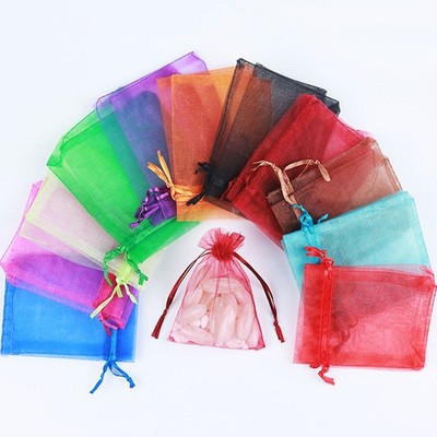100 Pcs Gift Bag Drawstring Design Storage Presents Packaging Decorating Candy
