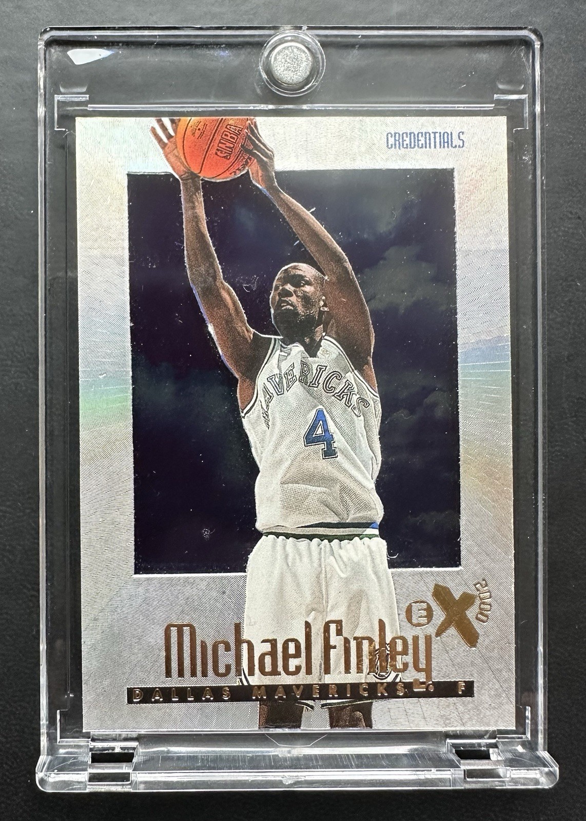 1996-97 Skybox E-X2000 Credentials /499 Michael Finley #15 Dallas SSP🔥