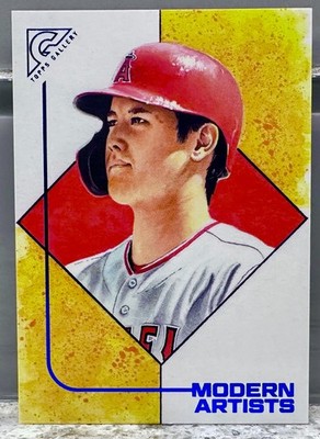 JERSEY # MATCH! 2021 Topps Gallery Shohei Ohtan Blue 17/99! MODERN ARTISTS!