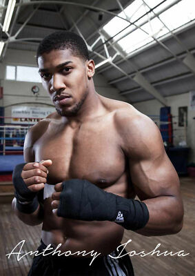 A3 Format - Anthony Joshua Schild GESCHENK / WANDDEKO KUNSTDRUCK POSTER
