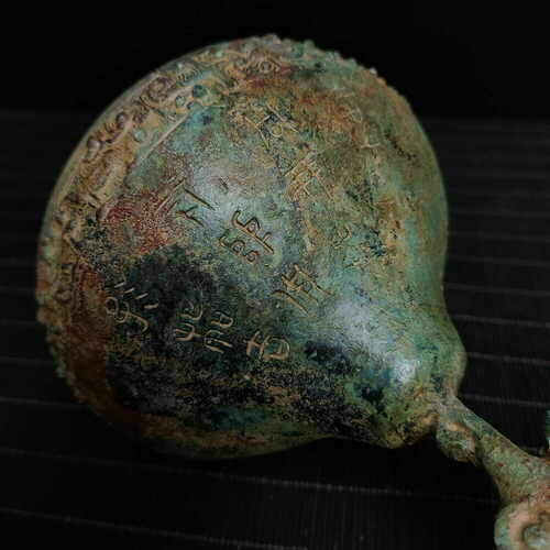 14.6"Old Antique warring states dynasty Bronze ware tortoise bird Incense Burner - Picture 3 of 9