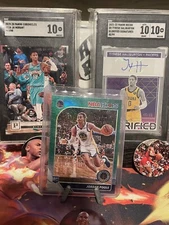 Jordan Poole 2019-20 NBA Hoops Premium Stock Green & Blue  Rookie RC Card