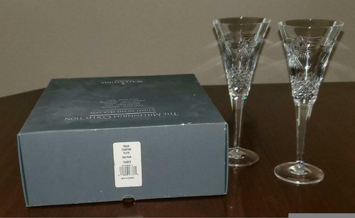 Waterford Crystal 13 Piece Collection Lot Champagne Flutes Bowls Vases Pillers - Picture 10 of 12