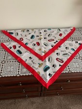 Two Brand New Colorful Cute Dog Themed Dog Bandanas MEDIUM LARGE Tie On Scarf