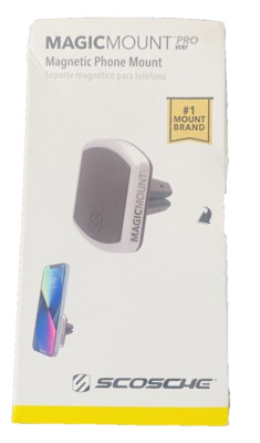 Scosche MagicMount Pro Magnetic Phone Vent Mount - Black/Silver - Sealed Box