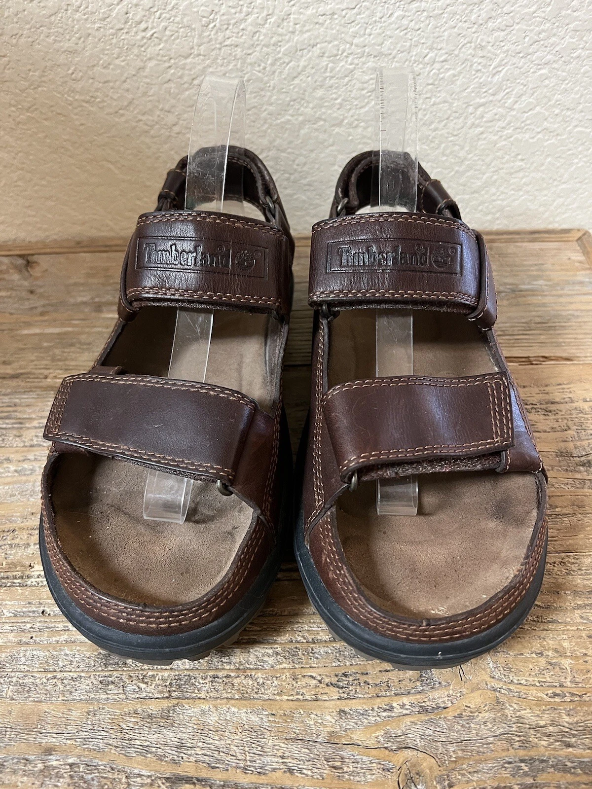 SANDALI DA TREKING IN PELLE MARRONE TIMBERLAND DONNA 8M