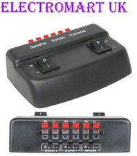 2 WAY PAIR STEREO SPEAKER LOUDSPEAKER SELECTOR SPLITTER SWITCH BOX 100W