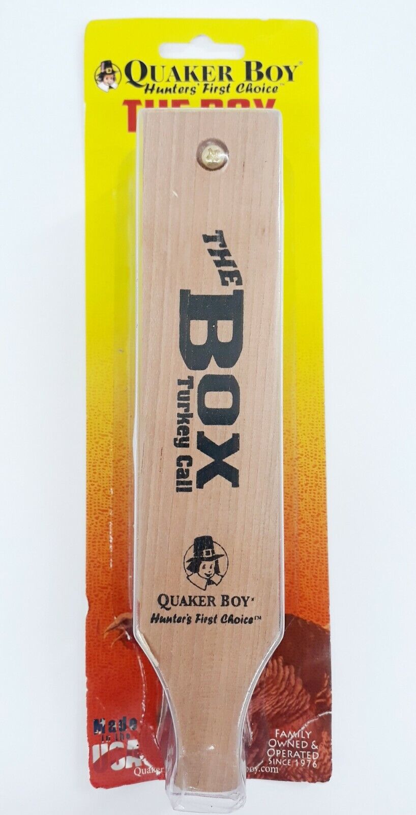 Quaker Boy The Box Wood Friction Turkey Hunting Call Brand New W/ Instructions
