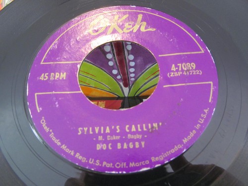 DOC BAGBY, DUMPLIN'S-SYLVIA'S CALLIN, OKEY 4-7089 VG- PLAYS GREAT - Picture 4 of 4