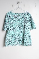 Antholoy Womens Patterned Blouse Shirt - Green - Size 14 (VB8)