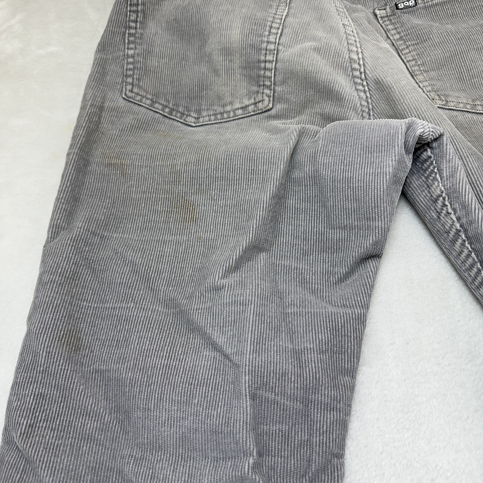 Vintage Gap Pioneer Pants Mens 31x33 Gray Corduroy Western 80s Made in